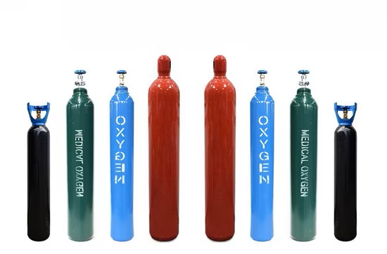 oxygen argon nitrogen cylinders high pressure steel industrial gas cylinder